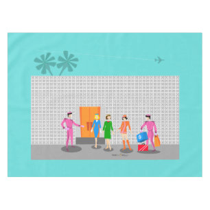 アトミックパーム春スチュワーデスパーティーテーブルクロス テーブルクロス