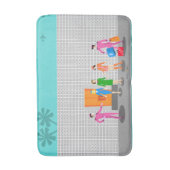 アトミックパーム春スチュワーデスパーティーバスマット バスマット (正面縦)