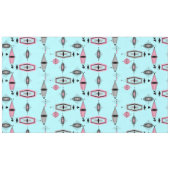 アトミックピンクとグレーパターンのテーブルクロス テーブルクロス (正面(横))