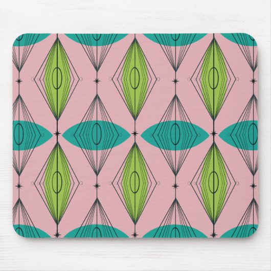 アトミックピンクオーギー&スターバストマウスパッド マウスパッド (正面)