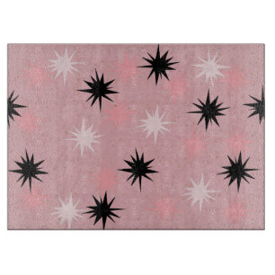 アトミックピンクスターバストガラス切断板 カッティングボード