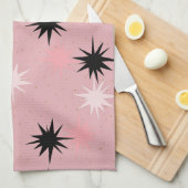 アトミックピンクスターバストキッチンタオル キッチンタオル (四つ折り)