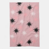 アトミックピンクスターバストキッチンタオル キッチンタオル (縦)