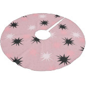 アトミックピンクスターバストズクリスマスツリースカート ブラッシュドポリエステルツリースカート (アングル)