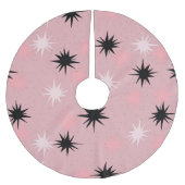 アトミックピンクスターバストズクリスマスツリースカート ブラッシュドポリエステルツリースカート (正面)