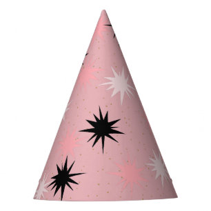 アトミックピンクスターバストパーティー帽 パーティーハット