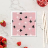 アトミックピンクスターバスト紙ナプキンス スタンダードカクテルナプキン (インサイチュ)