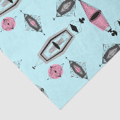 アトミックピンク&グレーパターンティッシュペーパー 薄葉紙 (詳細)