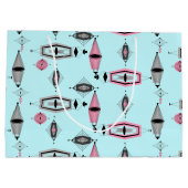 アトミックピンク&グレーパターン抱き枕 ラージペーパーバッグ (裏面)