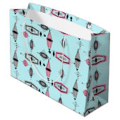 アトミックピンク&グレーパターン抱き枕 ラージペーパーバッグ (裏面アングル)