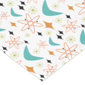 アトミックファンキーブーメランオレンジブルーミッドセンチュリー ショートテーブルランナー (コーナー)