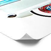 アトミックブラックセクトンスタイルキャットランドリールーム ポスター (角)