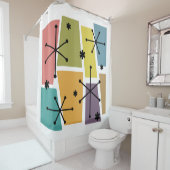 アトミックポップ・アートのエージ数々のアートカラー シャワーカーテン (インサイチュ)