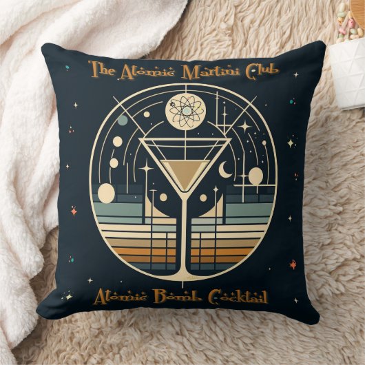 アトミックマルティニクラブ原子爆弾カクテル クッション (ブランケット)