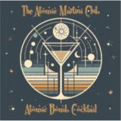 アトミックマルティニクラブ原子爆弾カクテル シール (正面)