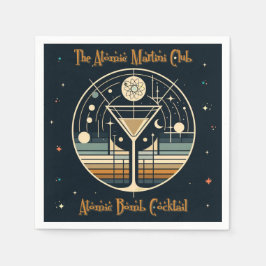 アトミックマルティニクラブ原子爆弾カクテル スタンダードカクテルナプキン