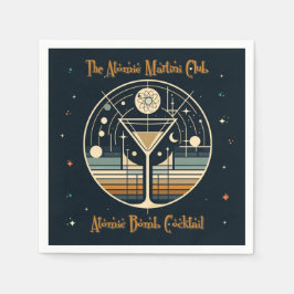 アトミックマルティニクラブ原子爆弾カクテル スタンダードカクテルナプキン