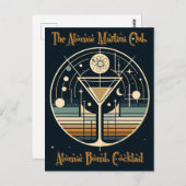 アトミックマルティニクラブ原子爆弾カクテル ポストカード (正面/裏面)