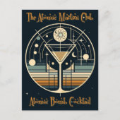 アトミックマルティニクラブ原子爆弾カクテル ポストカード (正面)