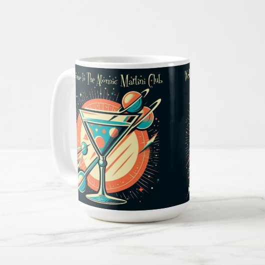 アトミックマルティニクラブ宇宙時代へようこそ コーヒーマグカップ (正面左)