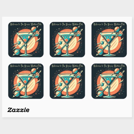 アトミックマルティニクラブ宇宙時代へようこそ スクエアシール (シート)