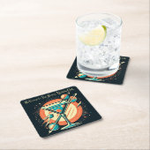 アトミックマルティニクラブ宇宙時代へようこそ スクエアペーパーコースター (インサイチュ)