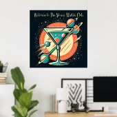 アトミックマルティニクラブ宇宙時代へようこそ ポスター (ホームオフィス)