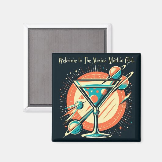 アトミックマルティニクラブ宇宙時代へようこそ マグネット (正面/裏面)