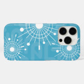 アトミックモダンスプートニクスノーフレーククリスマスアクア Case-Mate iPhoneケース (裏面 (横))