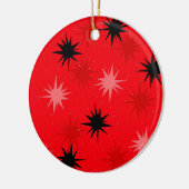 アトミックレッドスターバストクリスマスオーナメント セラミックオーナメント (左)