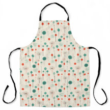 アトミックレッド&グリーンクリスマス調理師エプロン