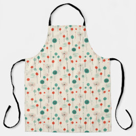 アトミックレッド&グリーンクリスマス調理師エプロン エプロン