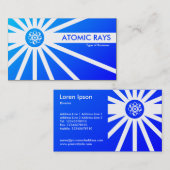 アトミック光線 – 青シェーディング 名刺 (正面/裏面)