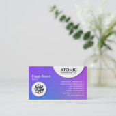 アトミック円 – ソフトグラデーション 名刺 (スタンド正面)