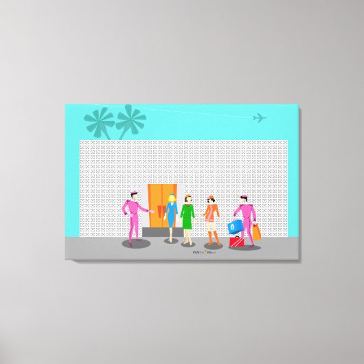 アトミック手のひら春ストレッチキャンバス印刷 キャンバスプリント (正面)