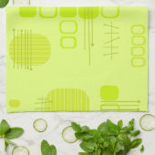 アトミック抽象芸術バーククロスチャートルーズ キッチンタオル (折り畳み)