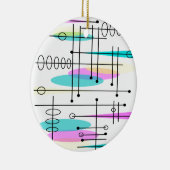 アトミック時代の抽象芸術の色とデザイン セラミックオーナメント (右)