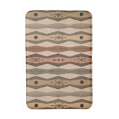 アトミック時代の抽象芸術列（茶色） バスマット (正面縦)