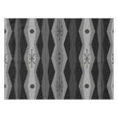 アトミック時代の抽象芸術列（黒いグレー） テーブルクロス (正面(横))