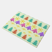 アトミック時代クリスマスツリーキッチライト ドアマット (アングル)