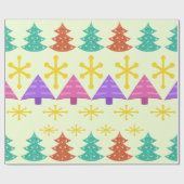 アトミック時代クリスマスツリーキッチライト ラッピングペーパー (フラット)