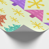 アトミック時代クリスマスツリーキッチライト ラッピングペーパー (角)