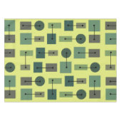 アトミック時代シンプルの図形の文字 テーブルクロス (正面(横))