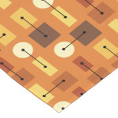 アトミック時代シンプルの形状オレンジ ショートテーブルランナー (コーナー)