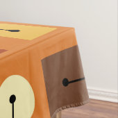 アトミック時代シンプルの形状オレンジ テーブルクロス (インサイチュ)