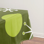 アトミック時代スターバストオリーブグリーン テーブルクロス (インサイチュ)