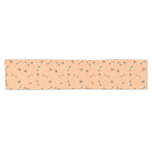 アトミック時代スターバストオレンジ ショートテーブルランナー (横)