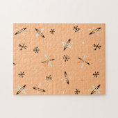 アトミック時代スターバストオレンジ ジグソーパズル (横)