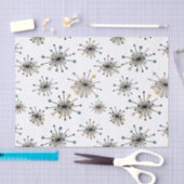 アトミック時代スターバストレトロミッドセンチュリーモダン 薄葉紙 (クラフト)