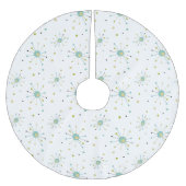 アトミック時代スターバストMCMクリスマス ブラッシュドポリエステルツリースカート (正面)